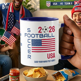 アメリカサッカーカスタム2026年 任意の年 マグカップ