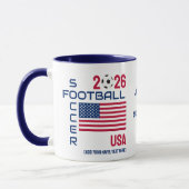 アメリカサッカーカスタム2026年 任意の年 マグカップ (左)