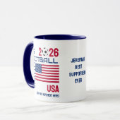 アメリカサッカーカスタム2026年 任意の年 マグカップ (正面左)