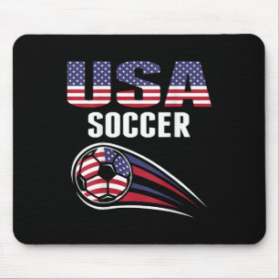アメリカサッカーチーム応援団USAフラッグフット マウスパッド