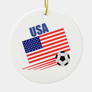 アメリカサッカーチーム セラミックオーナメント