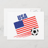 アメリカサッカーチーム ポストカード (正面/裏面)