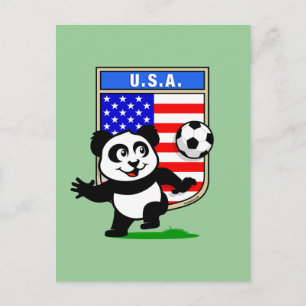 アメリカサッカーパンダ ポストカード