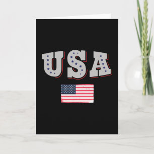 アメリカサッカーファンジャージシャツアメリカ国旗 カード