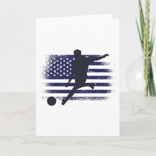 アメリカサッカーファンジャージシャツアメリカ国旗 カード