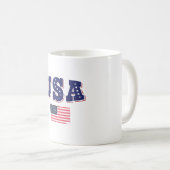 アメリカサッカーファンジャージ アメリカ国旗 コーヒーマグカップ (正面右)