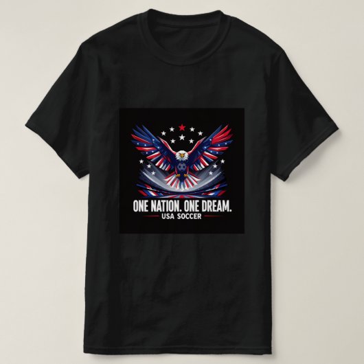 アメリカサッカーファンTシャツ Tシャツ (デザイン正面)