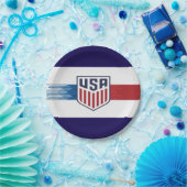 アメリカサッカー党用紙皿 ペーパープレート (パーティー)
