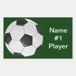 アメリカサッカー協会 長方形シール