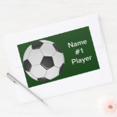 アメリカサッカー協会 長方形シール (封筒)