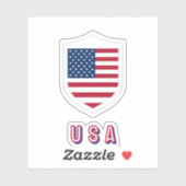 アメリカサッカー応援グッズ シール (シート)
