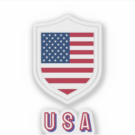 アメリカサッカー応援グッズ シール (正面)