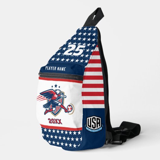 アメリカサッカー鷲国家代表愛国アクション スリングバッグ (右コーナー)