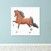 アメリカサドルブレッド飼育馬キャンバスプリント キャンバスプリント (インサイチュ (ウッドフロア))