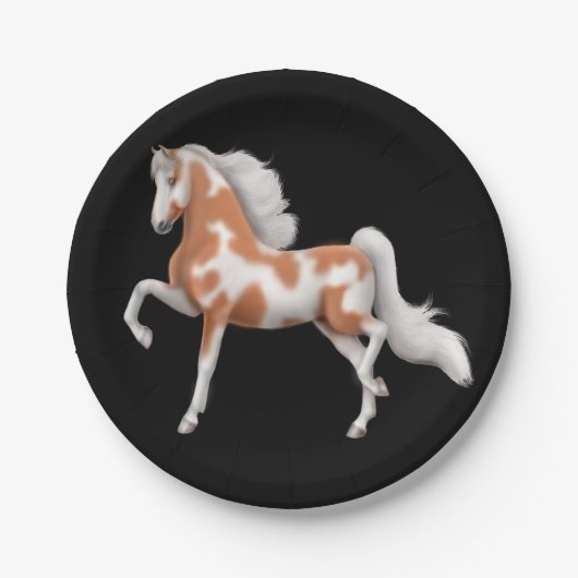 アメリカサドルブレッド·ホ絵を描ース·紙プレート ペーパープレート (正面)