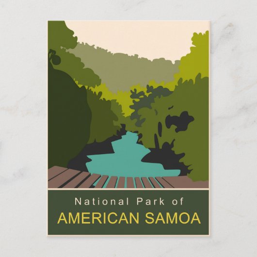 アメリカサモア国ミニマル立公園 ポストカード (正面)