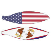 アメリカサモア国旗を掲げたフルサイズバスケットボール バスケットボール (パネル)