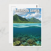 アメリカサモア国立公園トラベルコーラルリーフ ポストカード (正面/裏面)