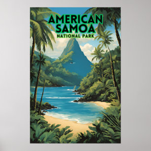 アメリカサモア国立公園トラベル ポスター