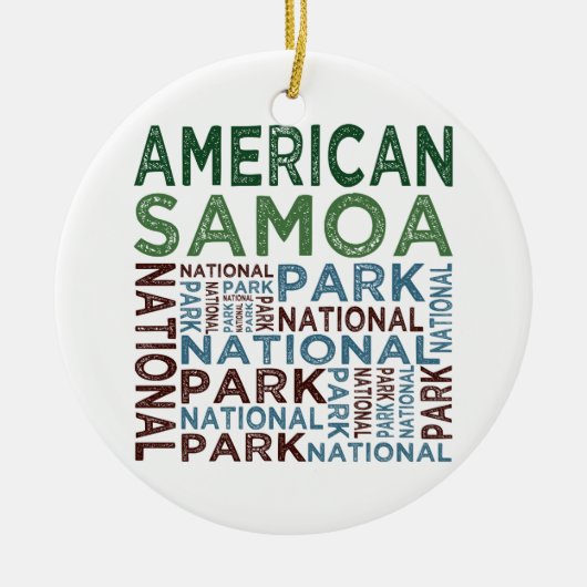 アメリカサモア国立公園 セラミックオーナメント (正面)
