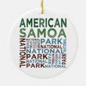 アメリカサモア国立公園 セラミックオーナメント (裏面)