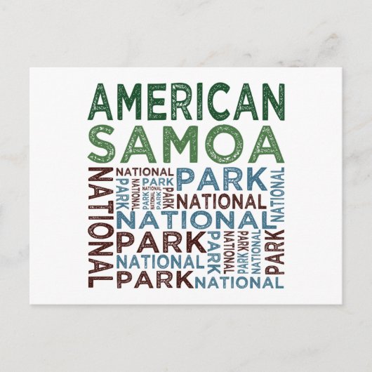 アメリカサモア国立公園 ポストカード (正面)