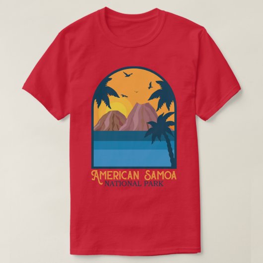 アメリカサモア国立公園 Tシャツ (デザイン正面)