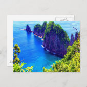 アメリカサモア島風景海海水 ポストカード (正面/裏面)