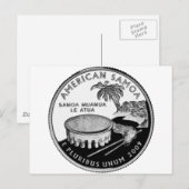 アメリカサモア州クォーター ポストカード (正面/裏面)