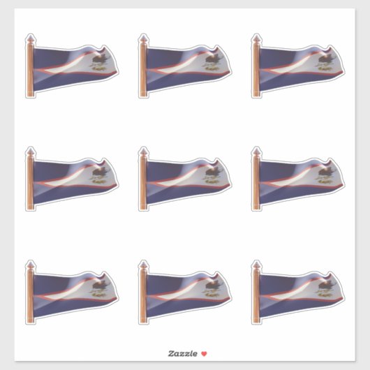 アメリカサモア州国旗/アメリカサモア シール (シート)