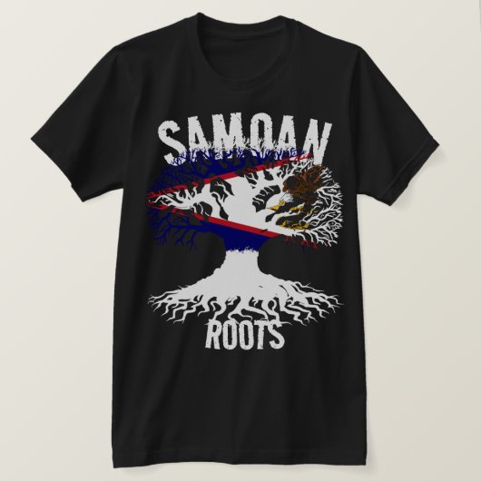 アメリカサモア根 Tシャツ (デザイン正面)