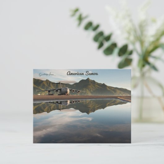 アメリカサモア空港滑走路 ポストカード (スタンド正面)