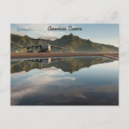 アメリカサモア空港滑走路 ポストカード