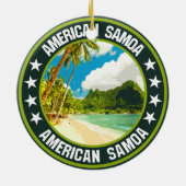 アメリカサモア セラミックオーナメント (裏面)