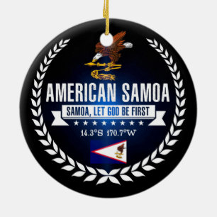 アメリカサモア セラミックオーナメント