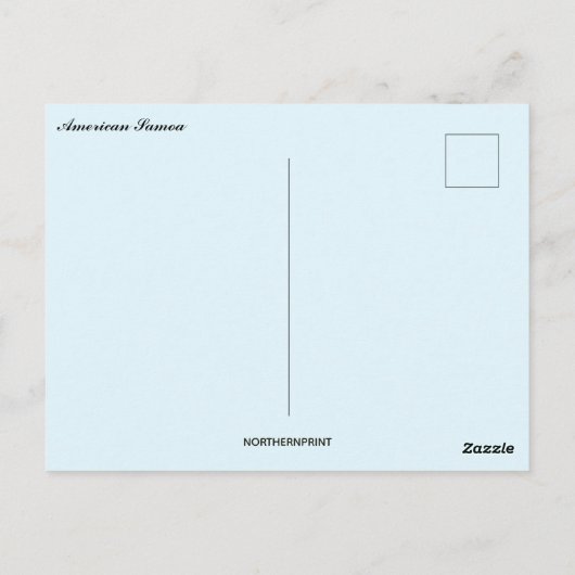 アメリカサモア ポストカード (裏面)
