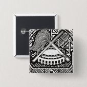 アメリカサモア 缶バッジ (正面&裏面)