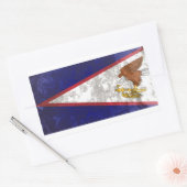 アメリカサモア 長方形シール (封筒)