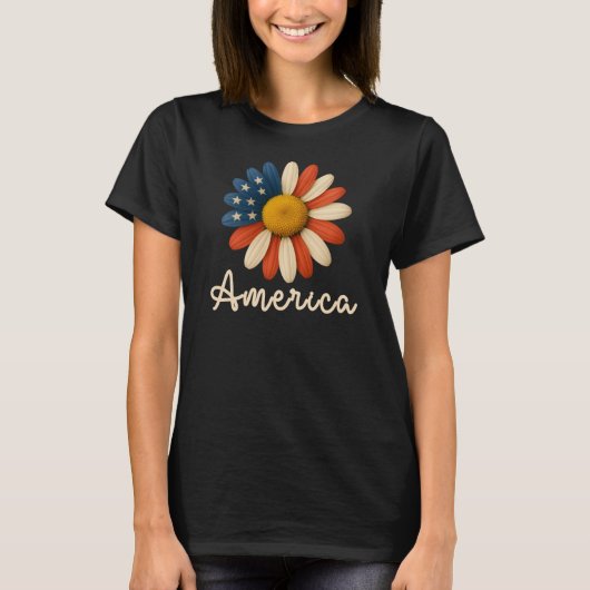 アメリカサンフラワー、7月4日 Tシャツ (正面)