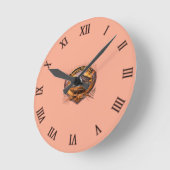 アメリカザビューティフルウォールクロック ラウンド壁時計 (傾斜)