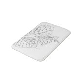 アメリカシナノキの葉 バスマット (アングル)