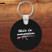 アメリカシュート切り札の防弾トランプ2024 キーホルダー (正面)