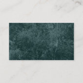 アメリカシラカンバ-暗いティール（緑がかった色）の緑 名刺 (裏面)