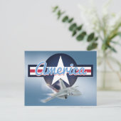 アメリカジェット戦闘機空軍 ポストカード (スタンド正面)