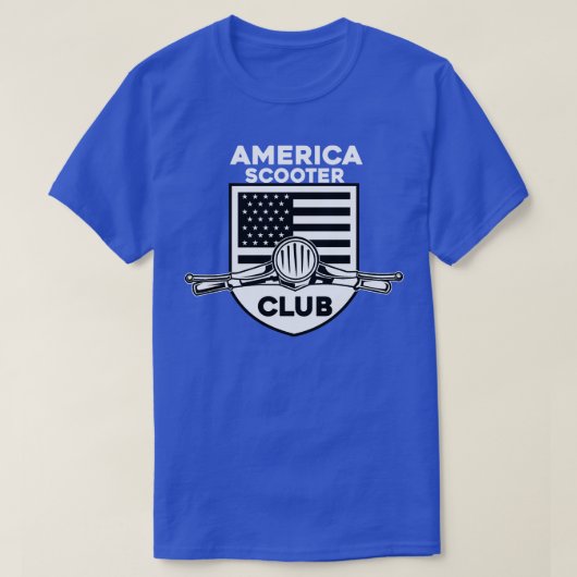 アメリカスクータークラブ Tシャツ (デザイン正面)