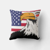 アメリカスケッチのイーグル クッション (裏面)