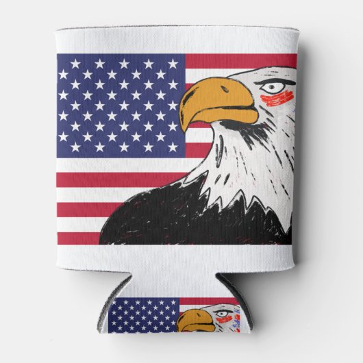 アメリカスケッチのイーグル 缶クーラー (正面)