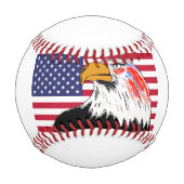 アメリカスケッチのイーグル 野球ボール (裏面)