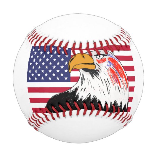 アメリカスケッチのイーグル 野球ボール (正面)