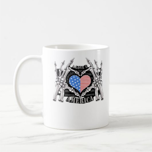 アメリカスケルトンハンズ コーヒーマグカップ (左)